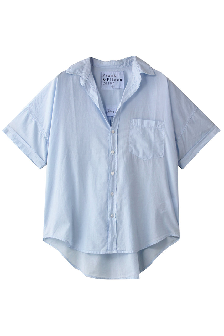 Frank&Eileen ROSE オーガニックボイル 半袖シャツ (ブルー, XS) フランク&アイリーン ELLE SHOP Frank&Eileen ROSE オーガニックボイル 半袖シャツ (ブルー, XS) フランク&アイリーン ELLE SHOP