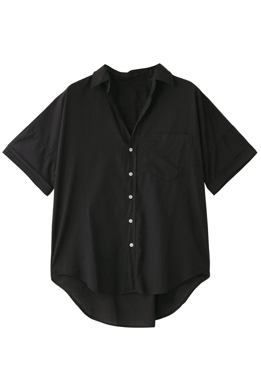 Frank&Eileen ROSE オーガニックボイル 半袖シャツ (ブラック, XS) フランク&アイリーン ELLE SHOP Frank&Eileen ROSE オーガニックボイル 半袖シャツ (ブラック, XS) フランク&アイリーン ELLE SHOP