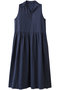 DAPHNE ウォッシュドリネン ノースリーブドレス フランク＆アイリーン/Frank＆Eileen ネイビー