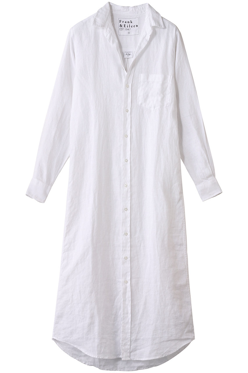 美品◆Frank＆Eileen　シャツワンピース　リネン　XXS ロング 美品◇Frank＆Eileen シャツワンピース リネン XXS ロング