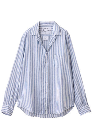 フランク＆アイリーン/Frank＆EileenのEILEEN イタリアンリネン  ボールドストライプ シャツ(110400/110403)