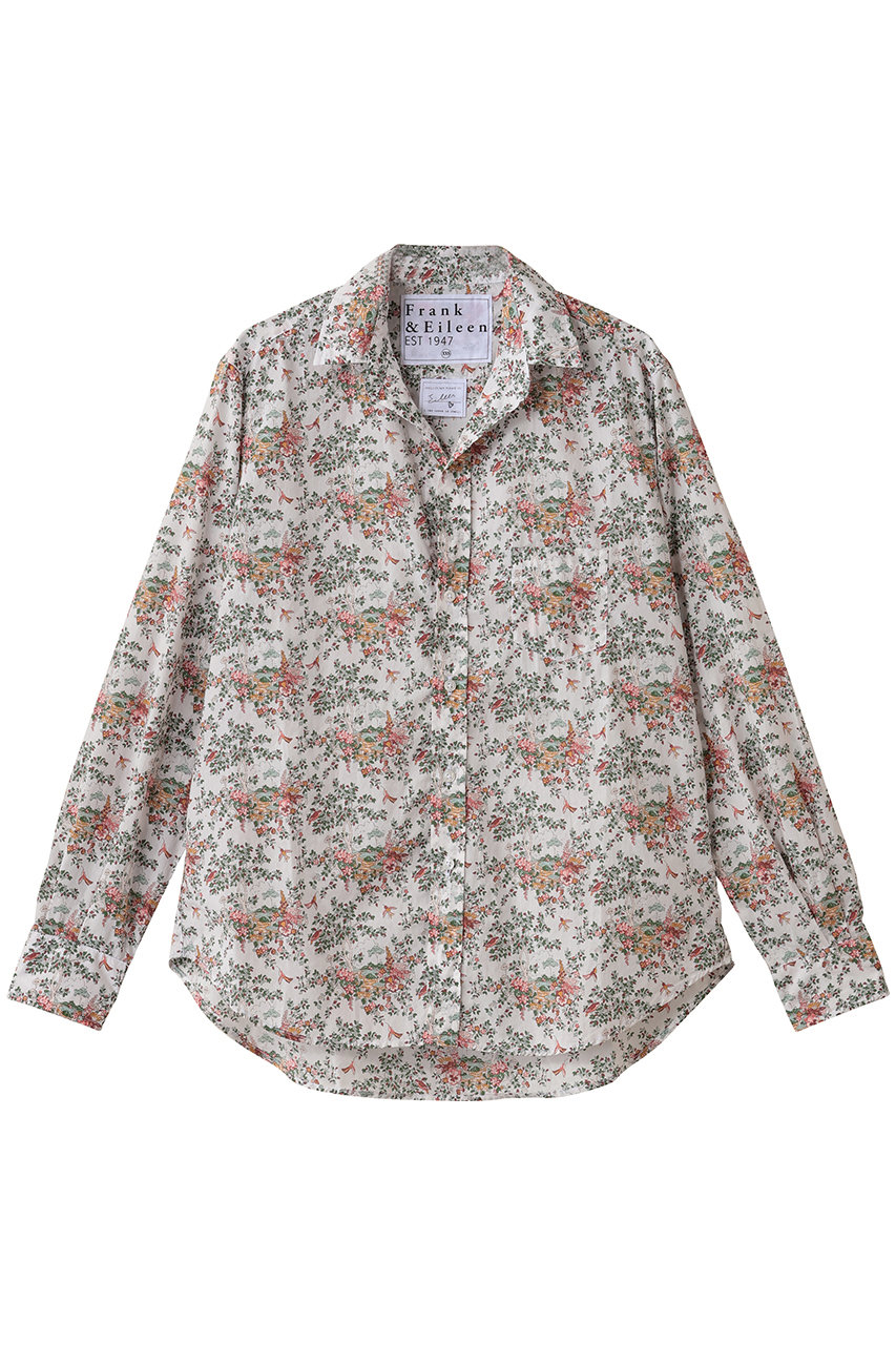 フランク＆アイリーン/Frank＆EileenのEILEEN イタリアンコットン フラワープリント シャツ(ホワイト/4210700125)