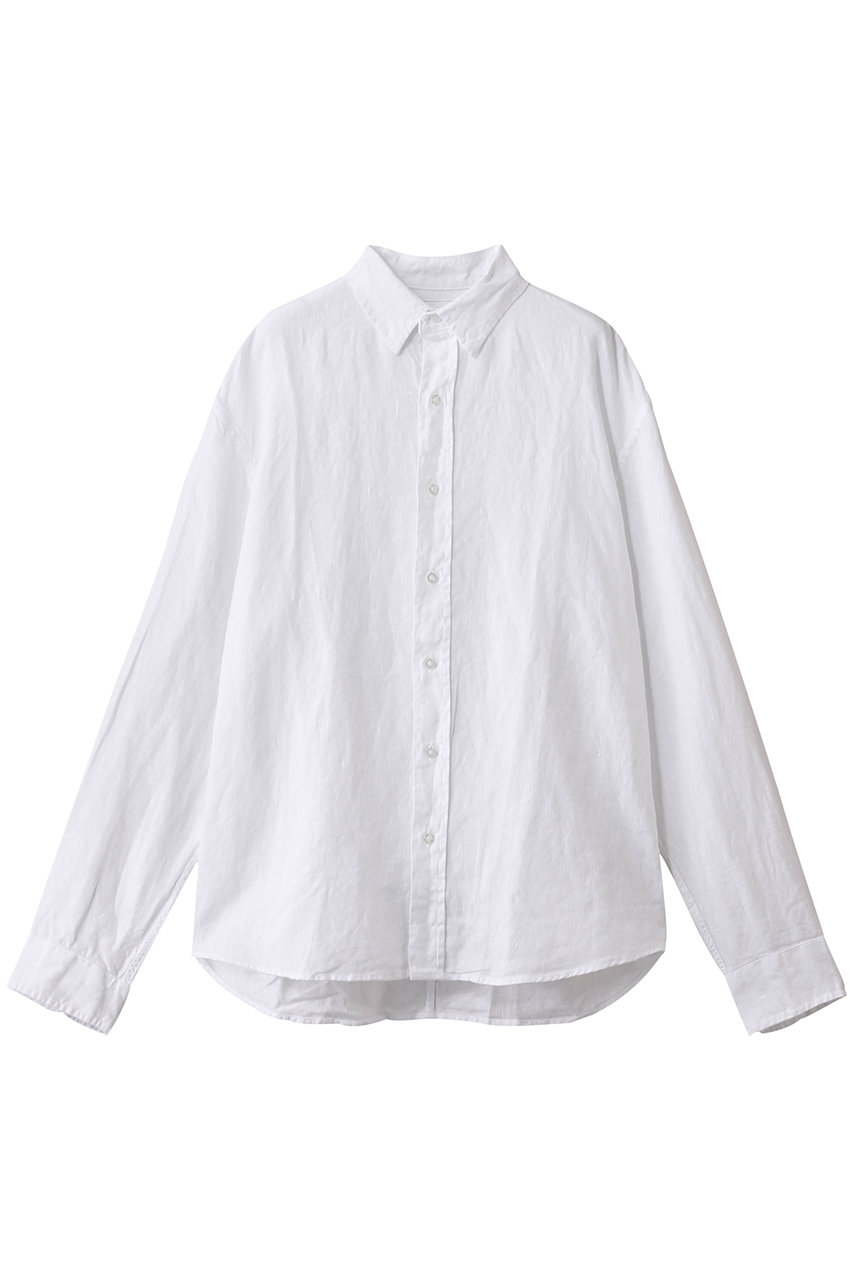 Frank&Eileen 【MEN】FINBAR ウォッシュドリネン カラーシャツ (ホワイト, M) フランク&アイリーン ELLE SHOP Frank&Eileen 【MEN】FINBAR ウォッシュドリネン カラーシャツ (ホワイト, M) フランク&アイリーン ELLE SHOP