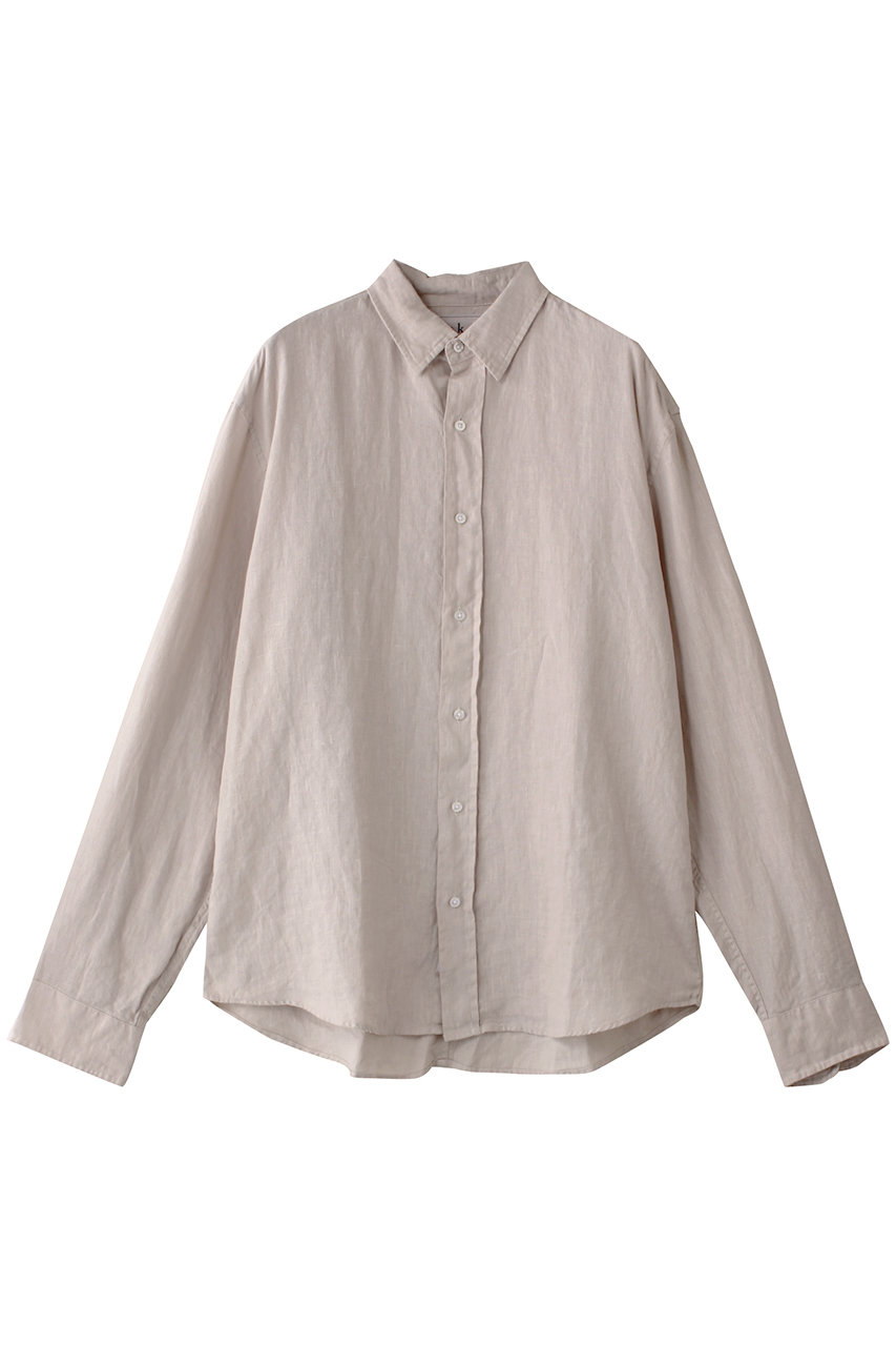 Frank&Eileen 【MEN】FINBAR ウォッシュドリネン カラーシャツ (ベージュ, M) フランク&アイリーン ELLE SHOP Frank&Eileen 【MEN】FINBAR ウォッシュドリネン カラーシャツ (ベージュ, M) フランク&アイリーン ELLE SHOP