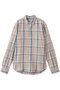 【MEN】FINBAR イタリアンコットン  チェック シャツ フランク＆アイリーン/Frank＆Eileen グレー