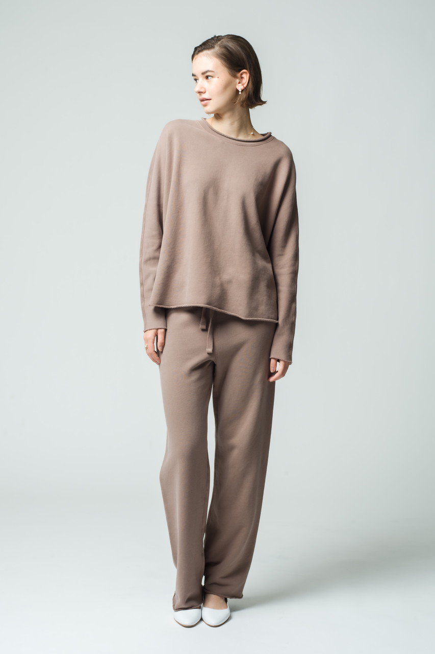 Frank&Eileen スウェットカットソー Frank & Eileen Greece Travel Set in White - Bliss Boutiques