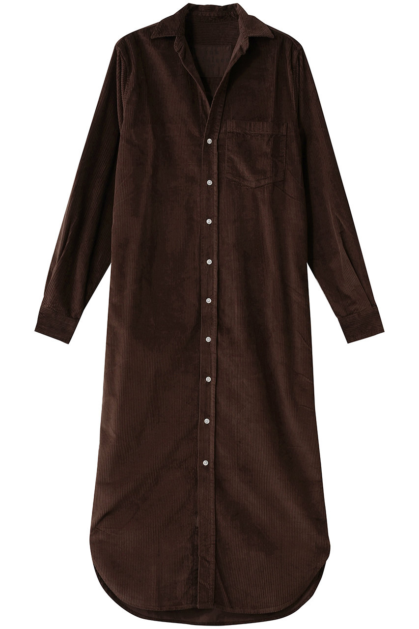 RORY イタリアンコーデュロイ ロングシャツ