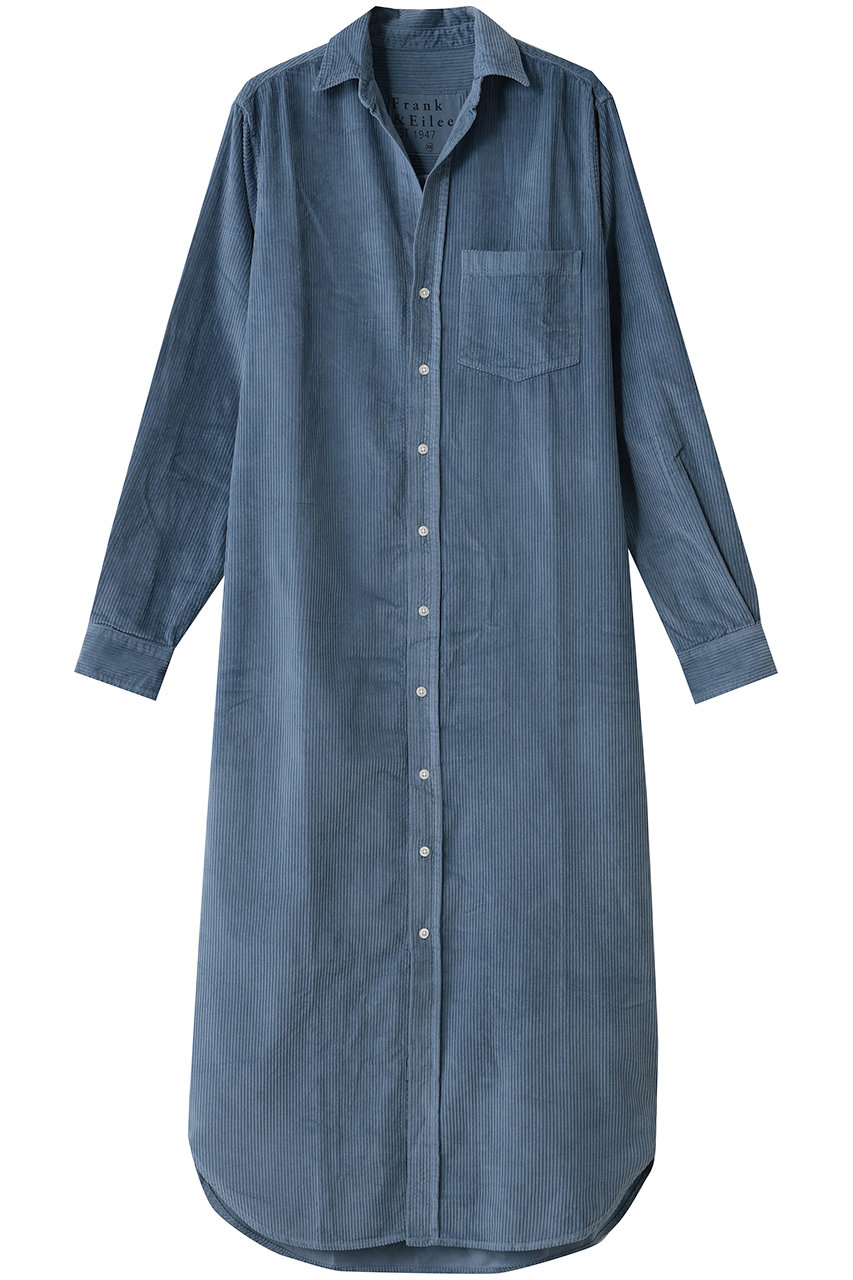 RORY イタリアンコーデュロイ ロングシャツ