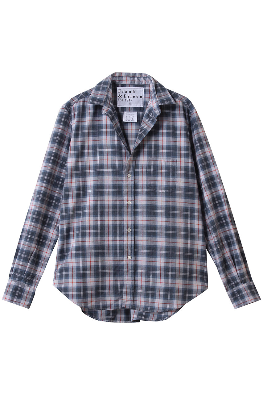 フランク＆アイリーン/Frank＆EileenのEILEEN イタリアンコットン ブルーチェック シャツ(ブルー/4210700257)