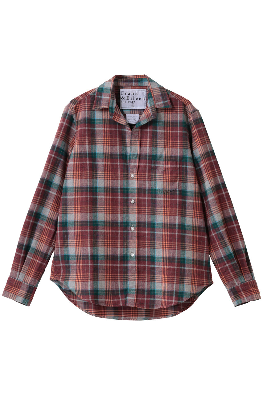フランク＆アイリーン/Frank＆EileenのEILEEN イタリアンコットン レッド シャツ(レッド/4210700290)