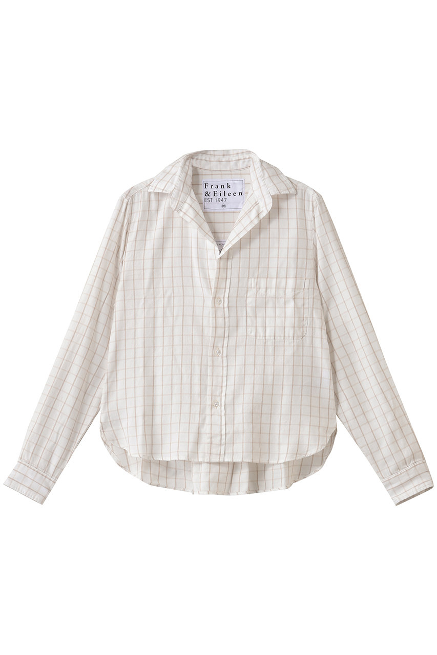 フランク＆アイリーン/Frank＆EileenのSILVIO イタリアンコットン ウィンドペンチェック シャツ(オフホワイト/4210700306)