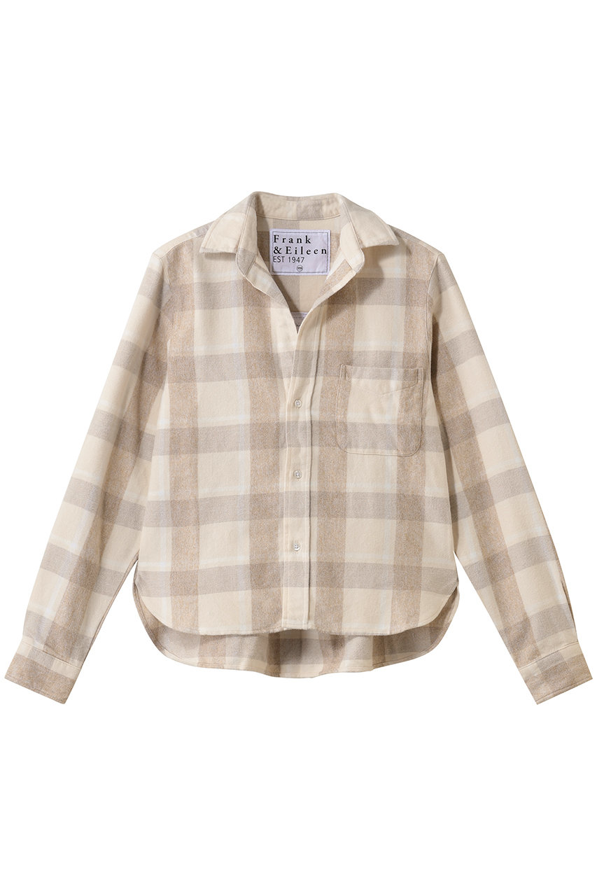 フランク＆アイリーン/Frank＆EileenのSILVIO イタリアンコットン ブロックチェック シャツ(ベージュ/4210700309)