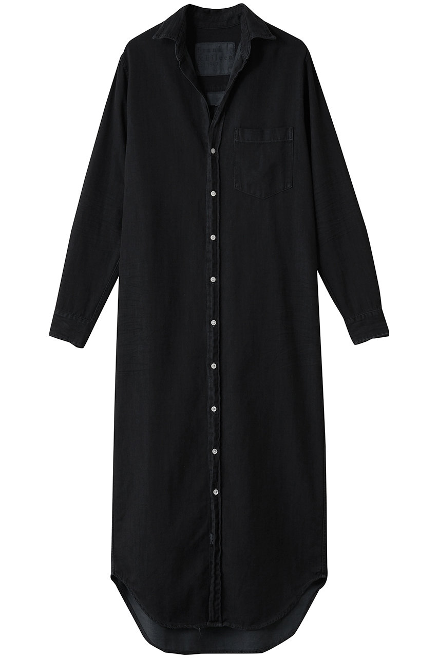 Frank&Eileen RORY イタリアンフェイマスデニム ロングシャツ (ブラック, S) フランク&アイリーン ELLE SHOP Frank&Eileen RORY イタリアンフェイマスデニム ロングシャツ (ブラック, S) フランク&アイリーン ELLE SHOP