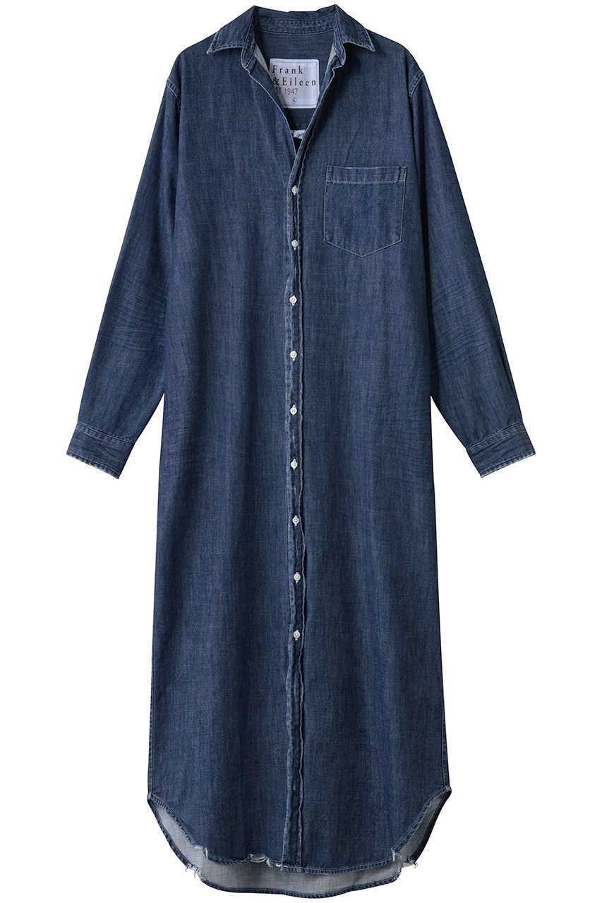 Frank&Eileen RORY イタリアンフェイマスデニム ロングシャツ (ロー インディゴ, XS) フランク&アイリーン ELLE SHOP Frank&Eileen RORY イタリアンフェイマスデニム ロングシャツ (ロー インディゴ, XS) フランク&アイリーン ELLE SHOP