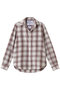 EILEEN イタリアンコットン レッドチェック シャツ フランク＆アイリーン/Frank＆Eileen ベージュ