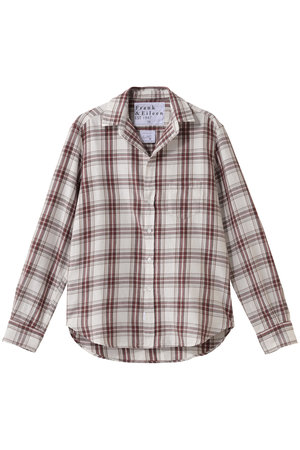 フランク＆アイリーン/Frank＆EileenのEILEEN イタリアンコットン レッドチェック シャツ(110400/110403)