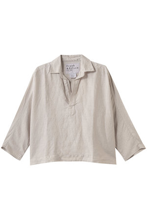 フランク＆アイリーン/Frank＆EileenのGABI ウォッシュドリネン スキッパーシャツ(110400/110403)