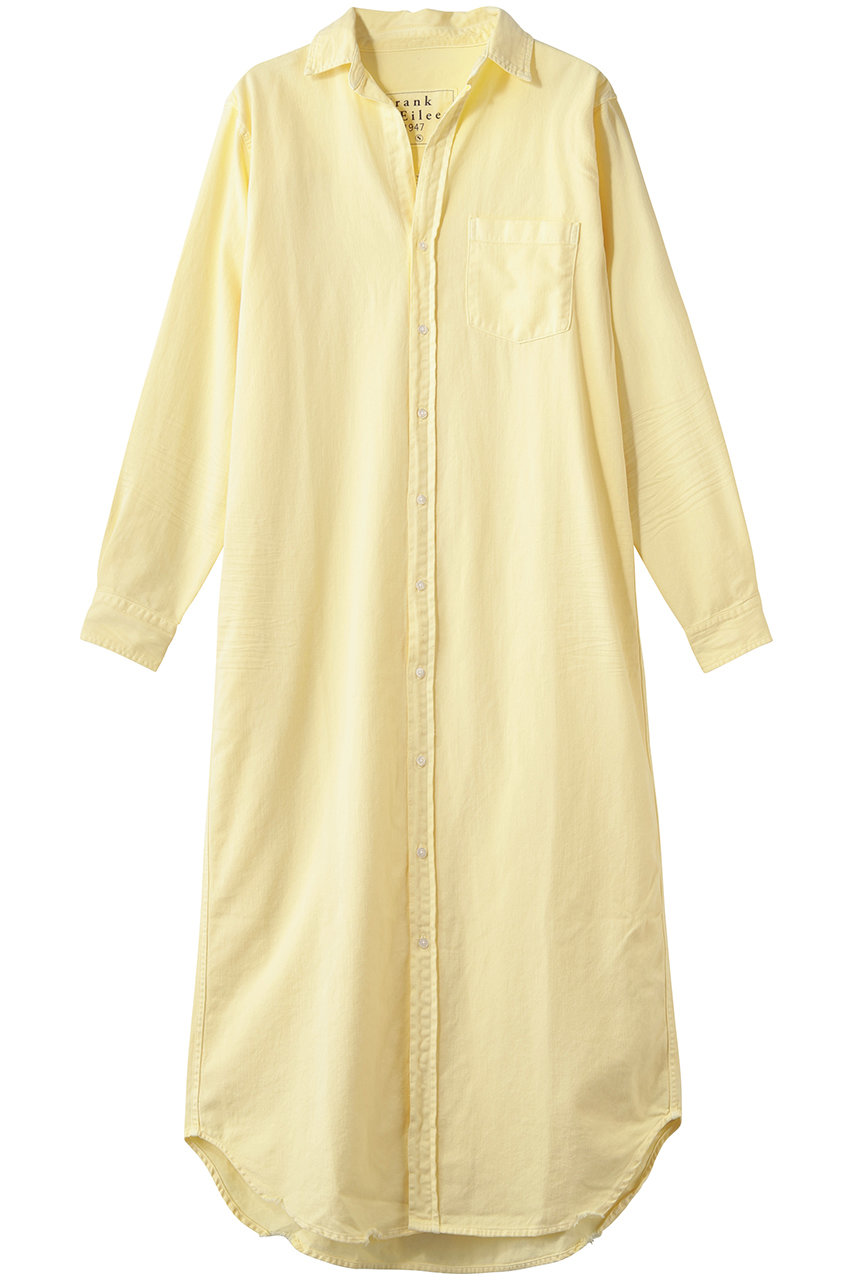 フランク＆アイリーン/Frank＆EileenのRORY イタリアンフェイマスカラーデニム ロングシャツ(イエロー/4310700128)