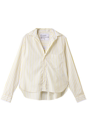 フランク＆アイリーン/Frank＆EileenのSILVIO イタリアンコットン イエローマルチストライプ シャツ(110400/110403)