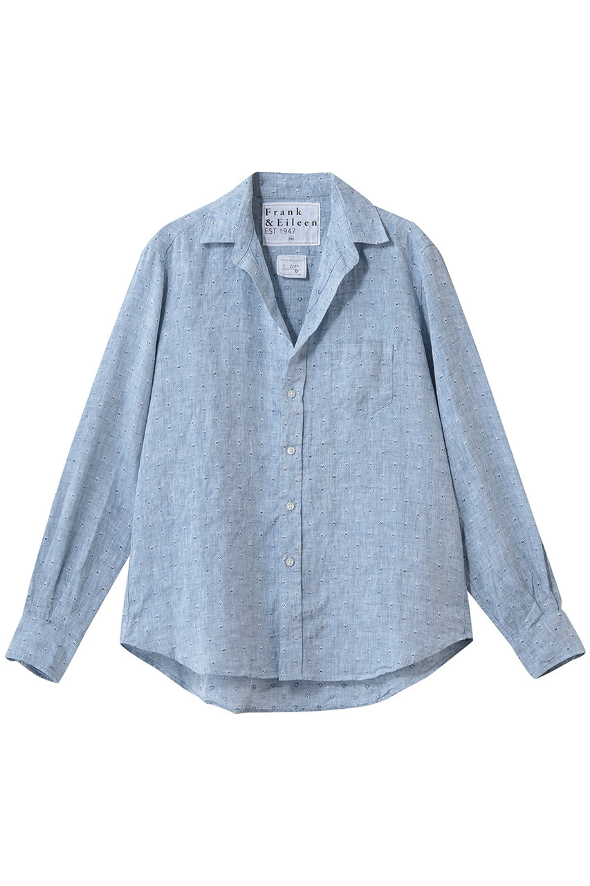 EILEEN イタリアンリネン ハート シャツ