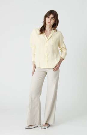 フランク＆アイリーン/Frank＆EileenのEILEEN イタリアンリネン イエローストライプ シャツ(110400/110403)