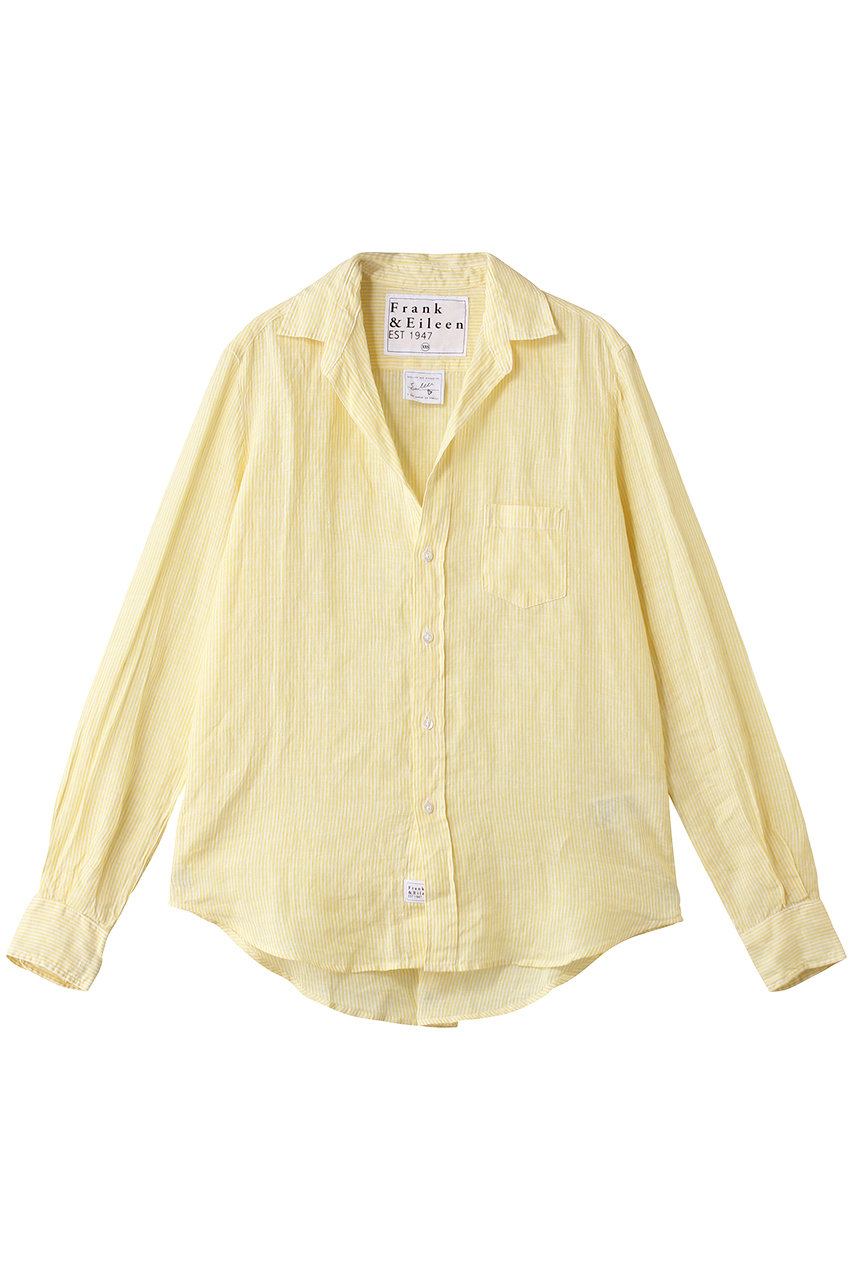 フランク＆アイリーン/Frank＆EileenのEILEEN イタリアンリネン イエローストライプ シャツ(ライトイエロー/4310700160)