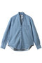 RUFFL EILEEN イタリアンフェイマスデニム フリルカラー シャツ フランク＆アイリーン/Frank＆Eileen ライトブルー