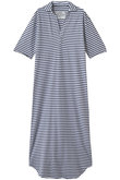 LAB VINTAGE JERSEY EMMA ボーダー マキシ ポロワンピース フランク＆アイリーン/Frank＆Eileen