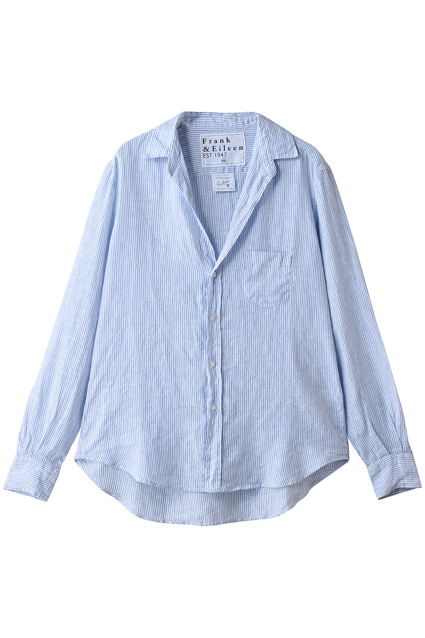 フランク＆アイリーン/Frank＆EileenのEILEEN イタリアンコットン ブルー ベンガルストライプ シャツ(ブルー/4310700488)