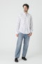 【MEN】 FINBAR イタリアンコットン ネイビードット シャツ フランク＆アイリーン/Frank＆Eileen