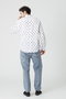 【MEN】 FINBAR イタリアンコットン ネイビードット シャツ フランク＆アイリーン/Frank＆Eileen