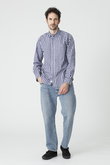 【MEN】 FINBAR イタリアンコットン ギンガムチェック シャツ