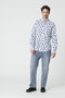 【MEN】 FINBAR イタリアンコットン ネイビーフローラル シャツ フランク＆アイリーン/Frank＆Eileen