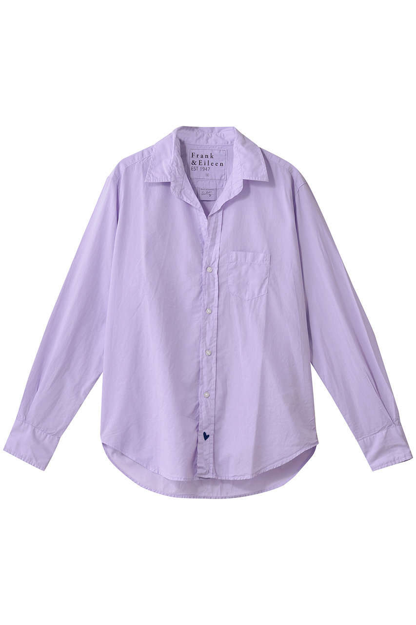 フランク＆アイリーン/Frank＆Eileenの【受注生産】【カスタム刺しゅう】EILEEN コアイタリアンライトポプリン シャツ(ライトパープル/emb9910700126)