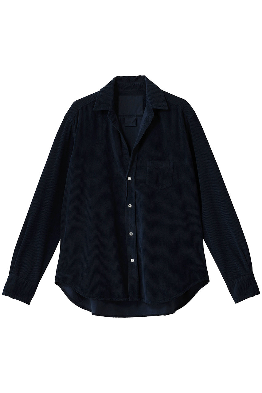 Frank＆Eileen EILEEN イタリアンコーデュロイ シャツ (ネイビー, S) フランク＆アイリーン ELLE SHOP