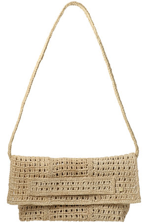 メゾン・エヌ・アッシュ・パリ/MAISON N.H PARISのUMA PETIT 2wayラフィアクラッチバッグ(120500/120501)