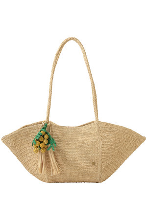 メゾン・エヌ・アッシュ・パリ/MAISON N.H PARISのCROISSANT チャーム付きカゴバッグ(120500/120501)