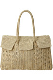 DAHLIA ラフィアフラップトートバッグ