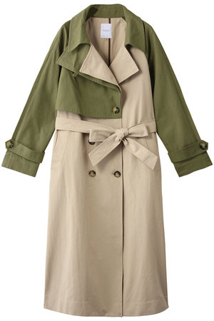 ローズバッド/ROSE BUDの配色トレンチコート