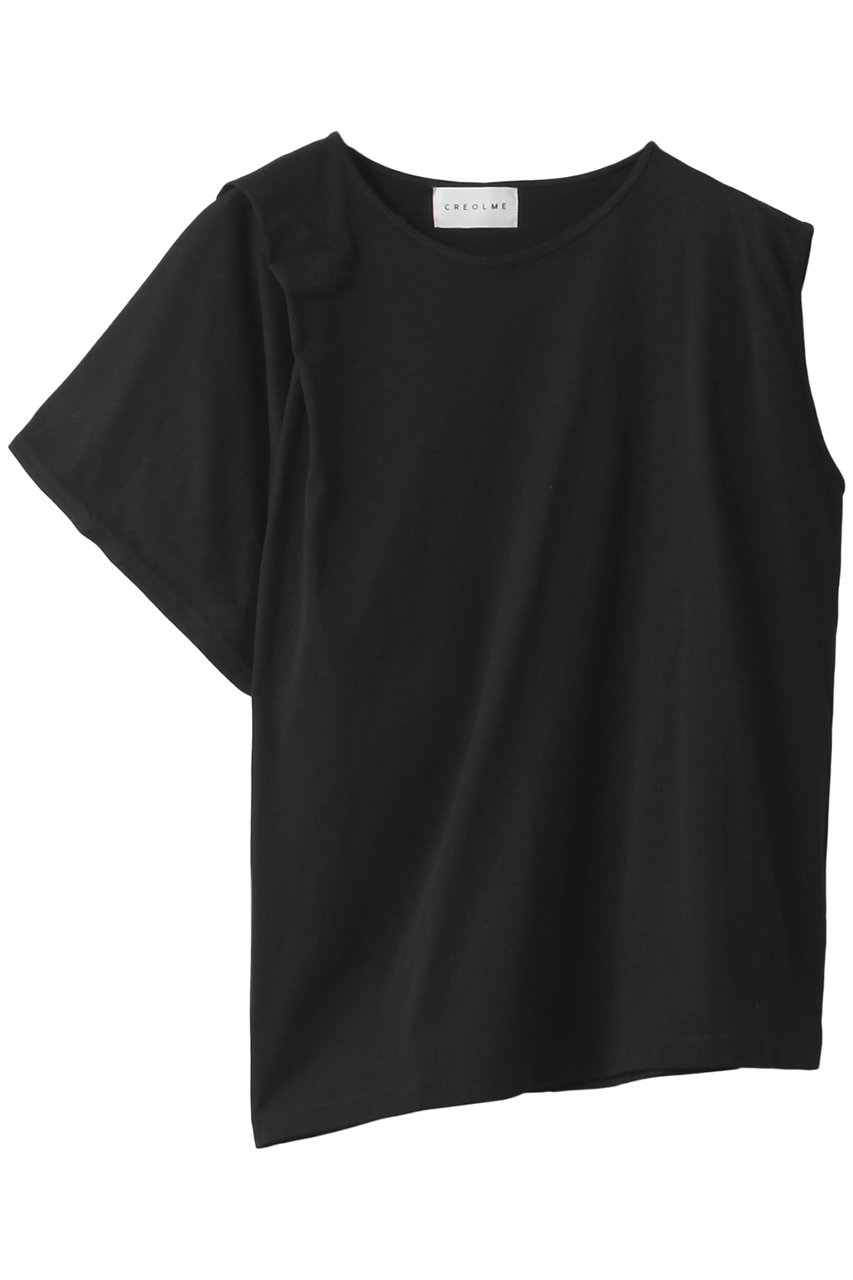SALE 【50%OFF】 ROSE BUD ローズバッド 【CREOLME】アシンメトリートップス ブラック