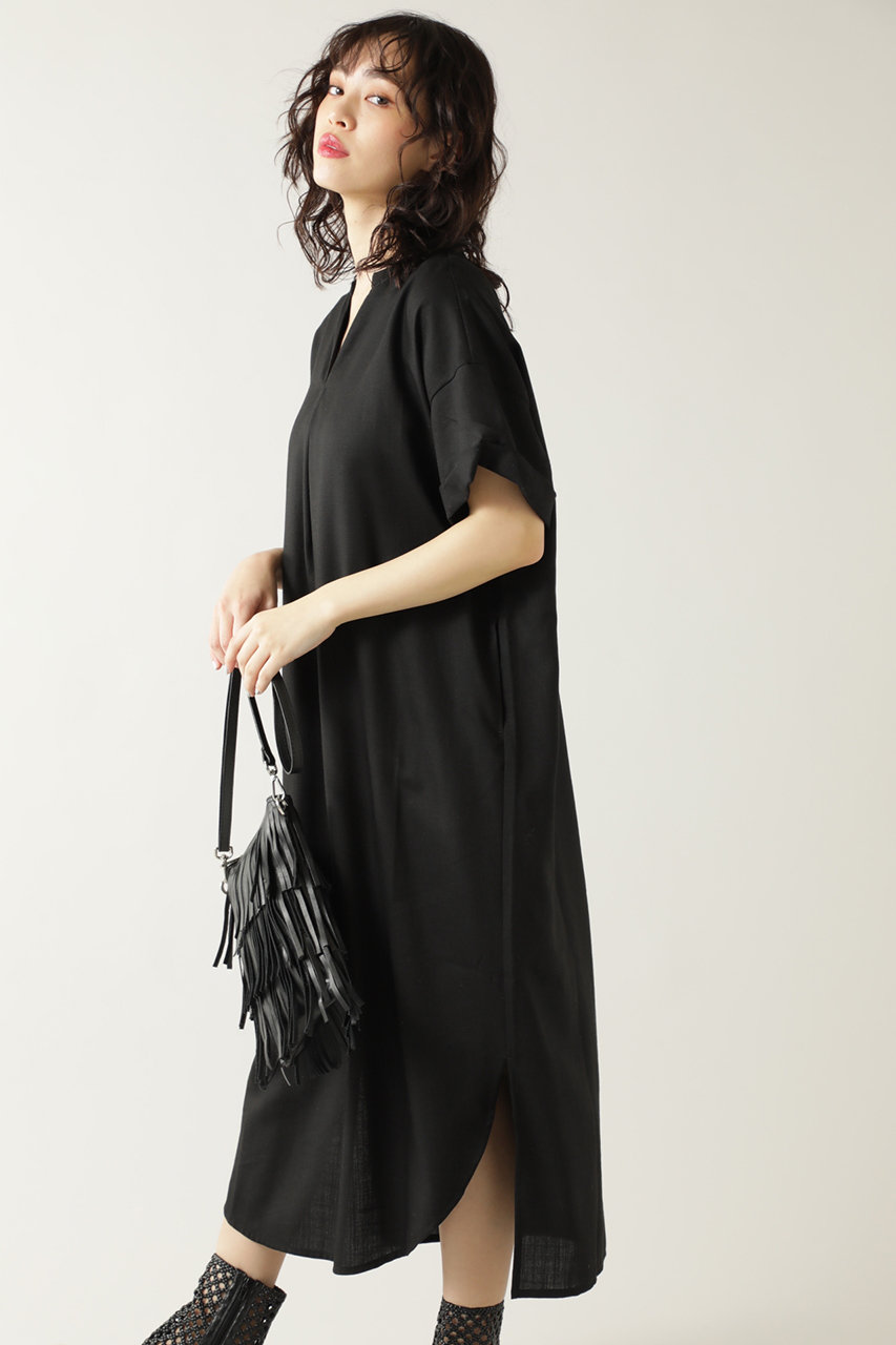 Rose Bud ローズバッド Vネックロングワンピース ブラック の通販 Elleshop エル ショップ Rose Bud ローズバッド Vネックロングワンピース ブラック の通販 Elleshop エル ショップ