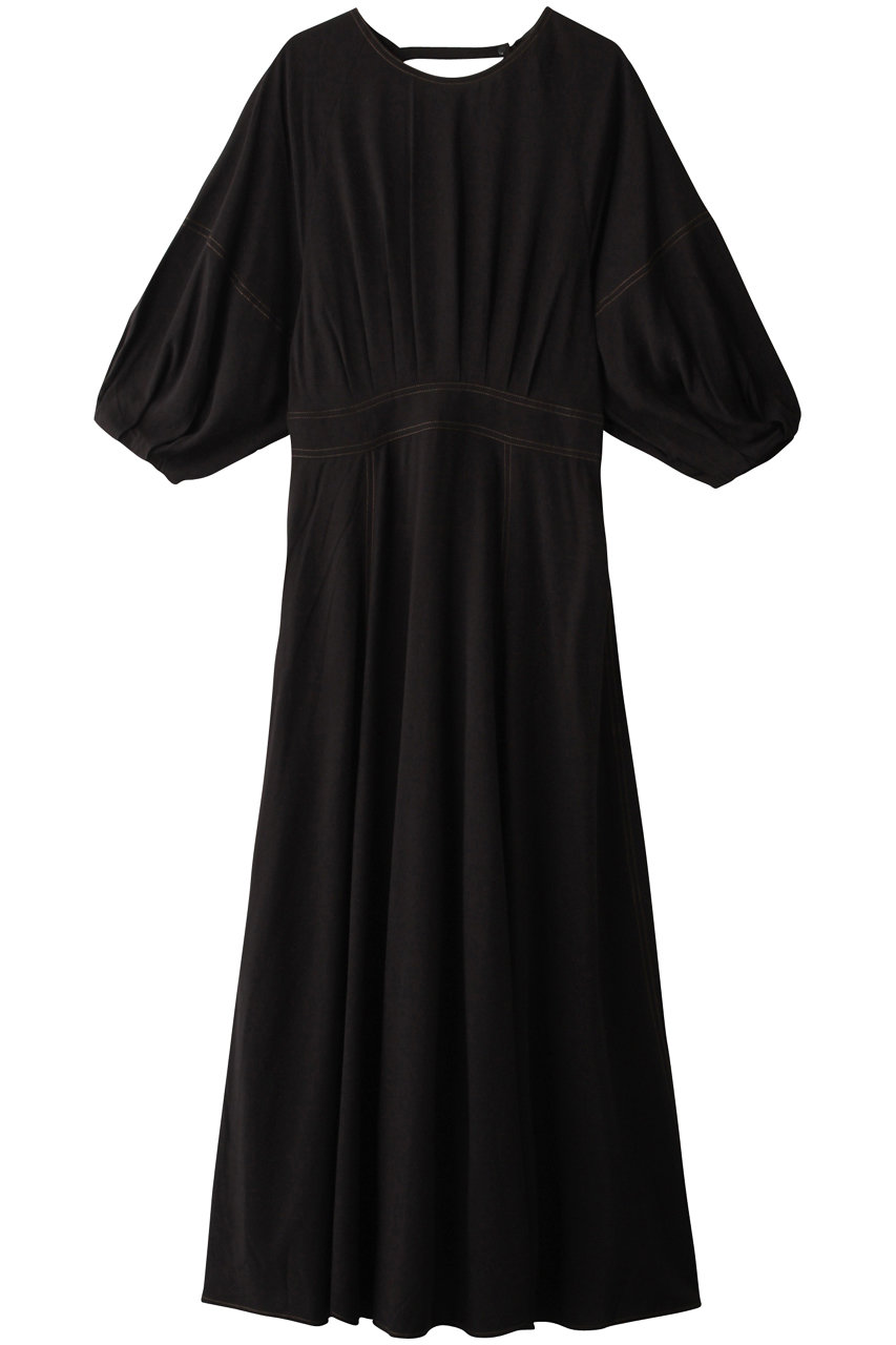 Rose Bud ローズバッド バックオープンワンピース ブラック の通販 Elleshop エル ショップ