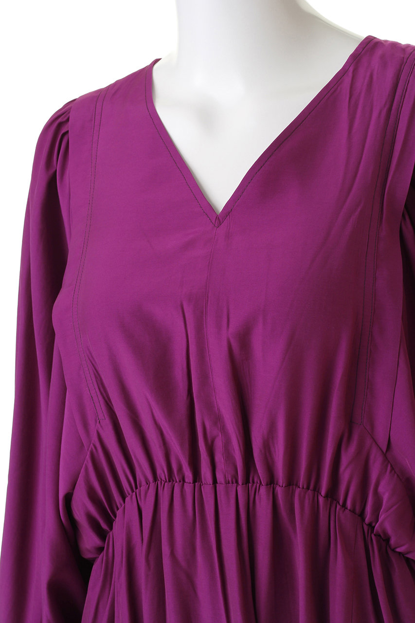 Rose Bud ローズバッド ボリュームスリーブワンピース ブラック の通販 Elleshop エル ショップ