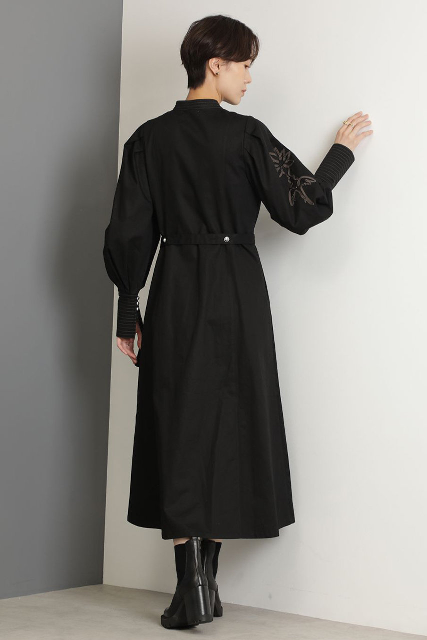 Rose Bud ローズバッド コード刺繍ワンピース ブラック の通販 Elleshop エル ショップ