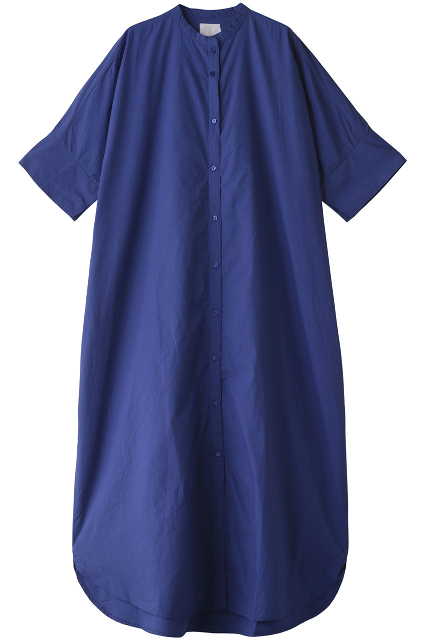 ローズバッド/ROSE BUDのコットンシャツマキシドレス(ブルー/6002240007)