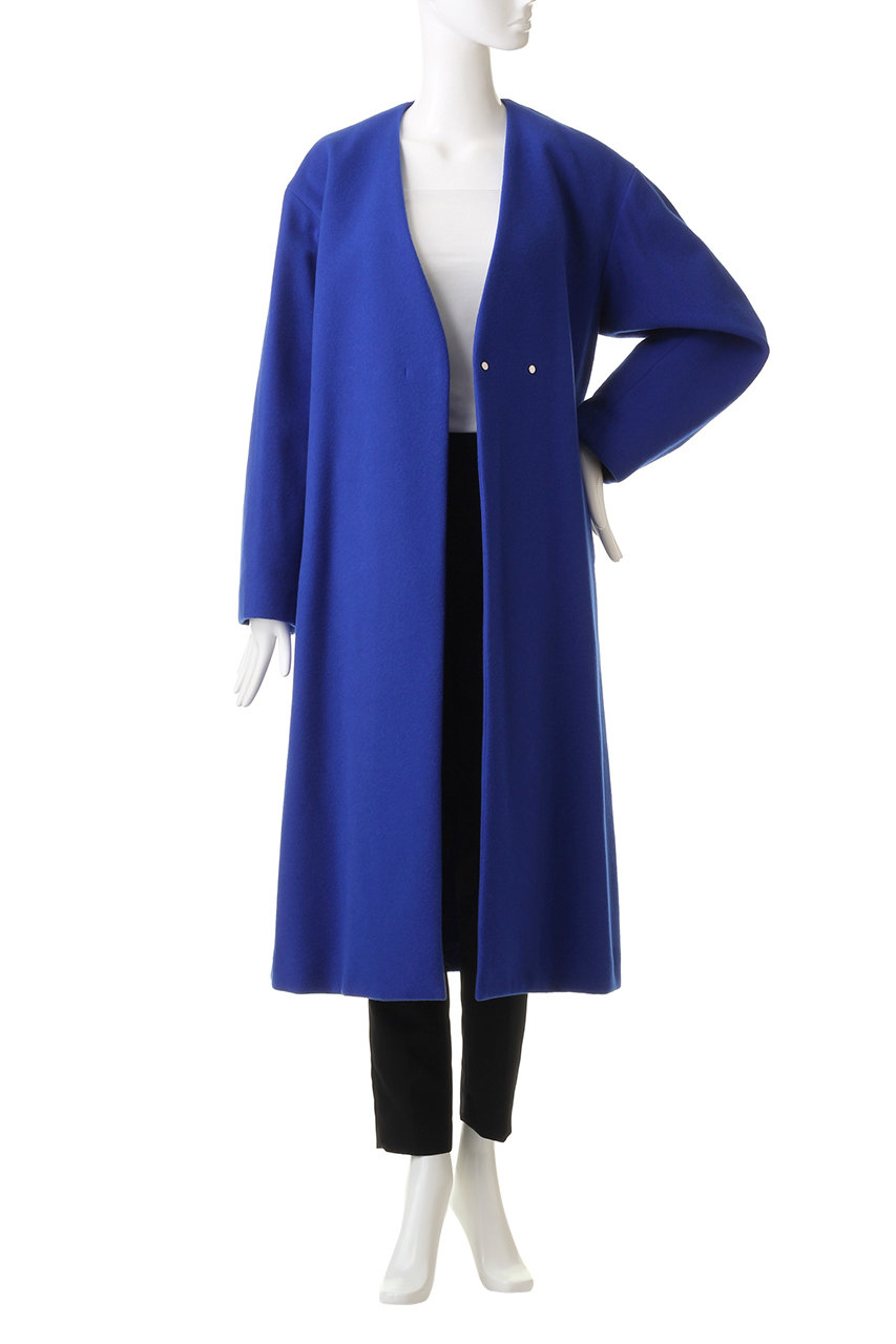 ROSE BUD(ローズバッド)|ノーカラーコート/グレー の通販|ELLESHOP