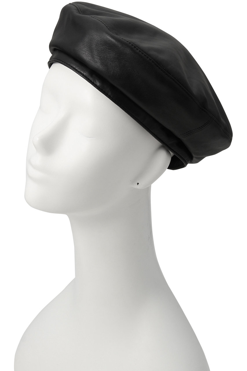 公式ストア 黒 ROSE 新品 BUD(ローズバッド) ペーパーベレー帽 ROSEBUD 