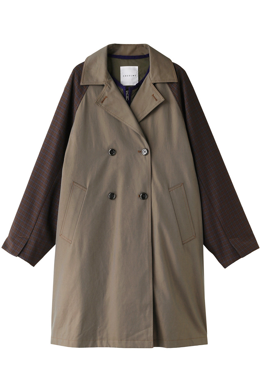 【CREOLME】キルティングベストレイヤードコート