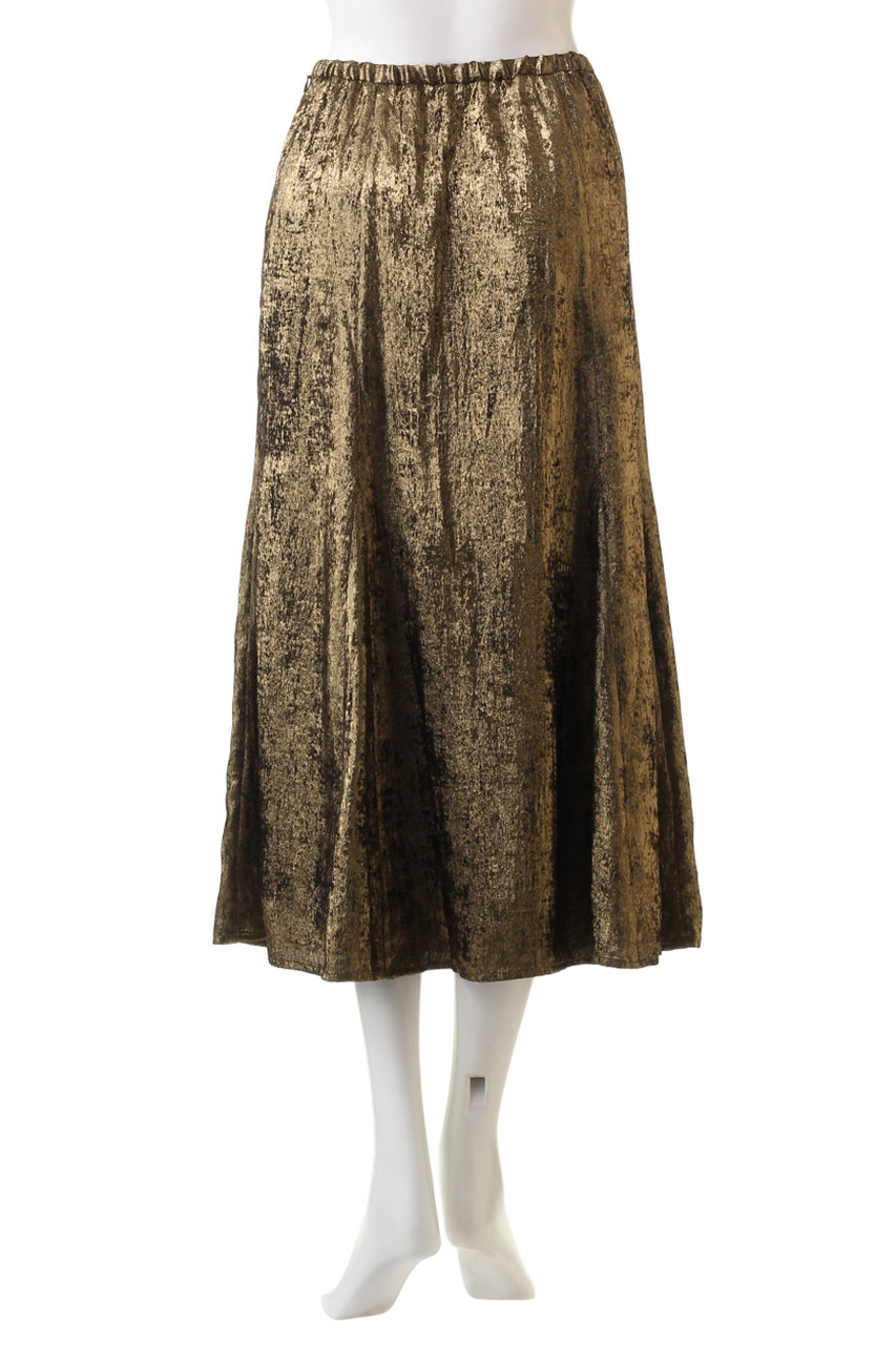 ROSE BUD(ローズバッド)｜セミフレアメタリックスカート/シルバー の  