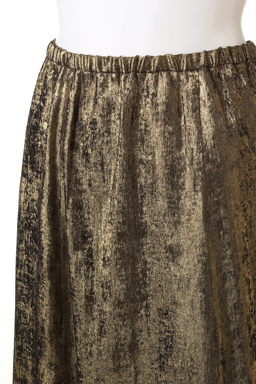 ROSE BUD(ローズバッド)｜セミフレアメタリックスカート/シルバー の  